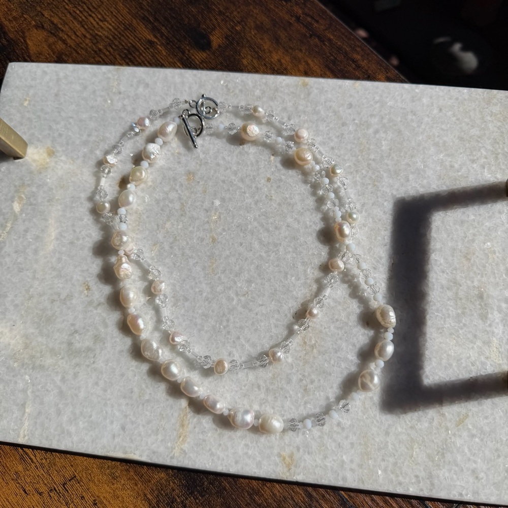 Genuine Pearl & Swarovski Crystal Beaded Necklace Bundle - Picture 3 of 6